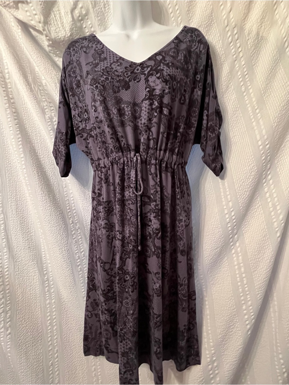 Soma Purple Floral Print Lounge dress size medium